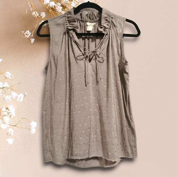 H&M lavender sleeveless blouse sz2 - Picture 1 of 3